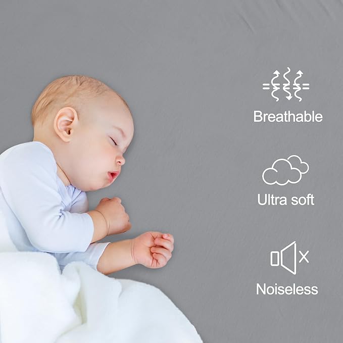 SPRINGSPIRIT Full Size Waterproof Mattress Protector, Full Mattress Cover Pad Waterproof with Deep Pocket up to 14’’, Bed Fitted Sheet, Gray Color