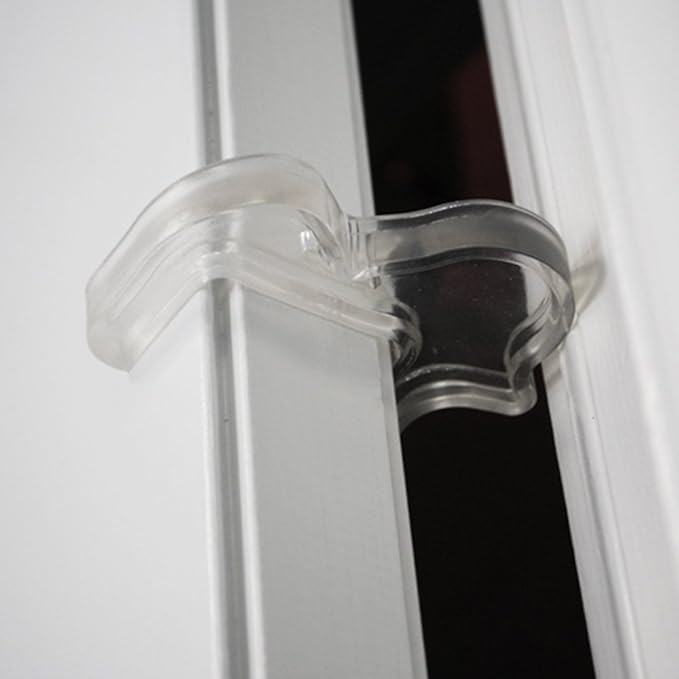 KidKusion Door Pinch Guard | 2 Pack | Clear | Baby Safety Finger Protectors | Durable Child Safety