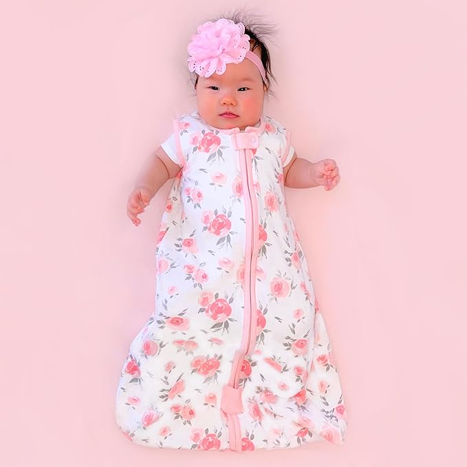 Mama Cheetah Baby Sleep Sack 2.5 TOG, Organic Cotton Baby Wearable Blanket with Two-Way Zipper, Swaddle Transition Baby Sleeping Bag for Newborn Infant Toddler Boy Girl, 12-18 Months