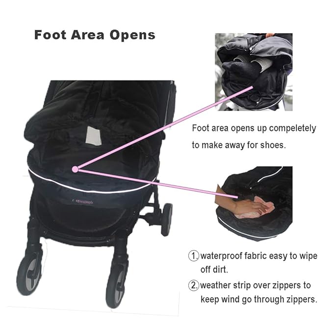 Anti-Kick Stroller Blanket,Toddler Stroller Universal Footmuff Cosy Toes Buggy Pushchair Sleeping Bag Waterproof,Anti-Slip,Extendable,Multifunction Use Stroller Winter Cover