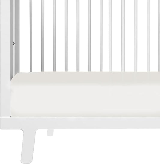 Makemake Organics GOTS Certified Organic Cotton Fitted Crib Sheet Soft Breathable (28"x52", Ivory)