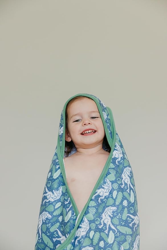 Copper Pearl Hooded Bath Towels Premium Knit/Terry Cloth Baby Towels with Hood, Pockets, and Cool Designs - Great to Gift and Make Bath Time Fun - Baby Bath Towel, Jurassic Park
