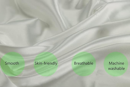 Satin Pack n Play Sheet Set 2 Pack Ultra Soft Silk Fitted Mini Crib Sheets Playard Sheet Protect for Baby Hair and Skin, Pink & White