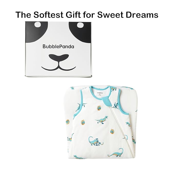 BubblePanda Rayon Made from Bamboo Sleep Sack 18-24 Months 1.0 Tog Soft Toddler Sleeping Sack 2t for Babies 2-Way Zipper Baby Wearable Blanket