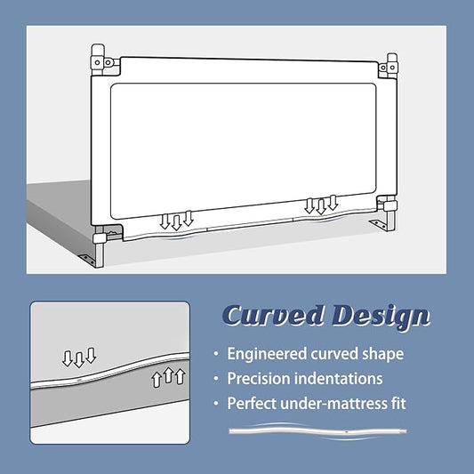 3-Piece Bed Rail for Toddlers with Headboard Rod, Adjustable Baby Bed Rail Guard, Twin/Full/Queen/King Size Bed (3, 78.7 * 78.7 * 59 Inch- Queen Size)