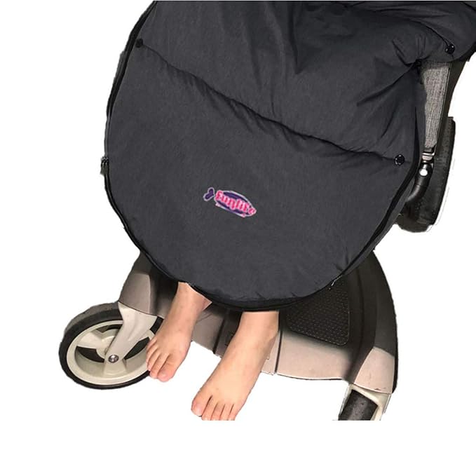 Waterproof Melange Stroller Footmuff with DIY Fun Play Mats,Universal Winter Tour Anti-Freeze Coral Fleece Stroller Bunting Bag