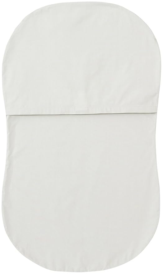 Halo Bassinest Fitted Sheet, 100% Cotton, Super Soft Bassinet Sheet for Baby Boys, Girls and Unisex, Breathable and Lightweight Mattress Pad Cover, Grey