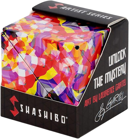 Shashibo Shape Shifting Box - Award-Winning STEM Fidget Toy with Strong Magnets - Fidget Cube Transforms Into 100+ Shapes, Christmas Stocking Stuffers Gift for Kids, Teens, and Adults (Confetti)