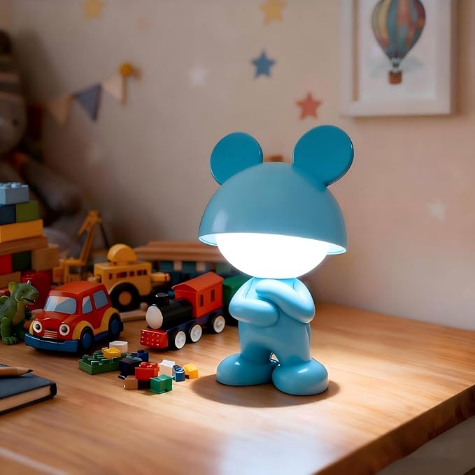 ShonlPin Night Light for Kids,Rechargeable Table Lamp,Touch Lamps for Nightstand,Dimmable,Breastfeeding,Nursery,Sleep Aid,Bluey Cute Decor Gifts Stuff for Baby Toddler Boys Girls Christmas Birthday