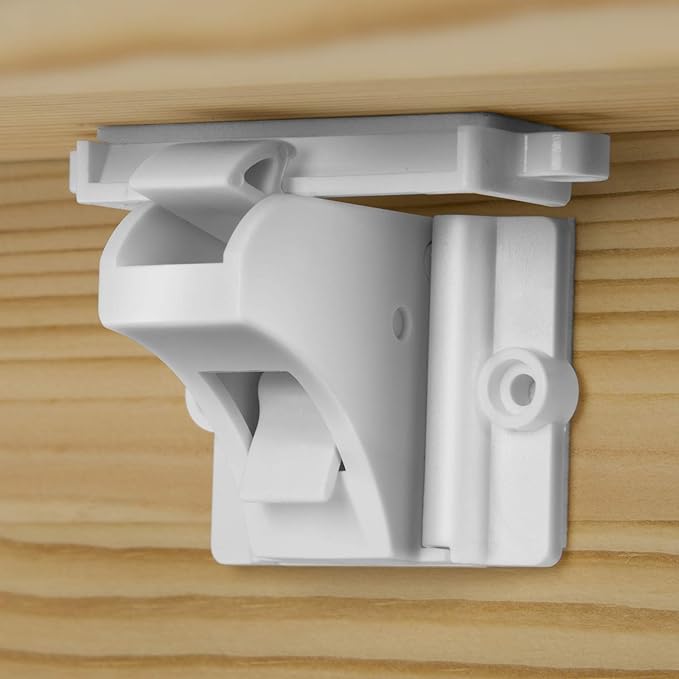 Vmaisi Adhesive Magnetic Locks for Cabinets & Drawers (32 Locks and 4 Keys)