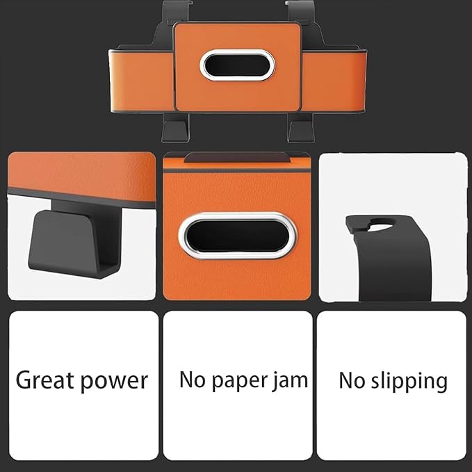 Car Organizer With Tissue Holder, Car Organizer & Storage Box, 5-in-1 Car Organizer Back of Seat, 2 Deep Cup Holders, Tissue Box Holder, Phone & Bag Hooks Zoning Storage (Beige-A)
