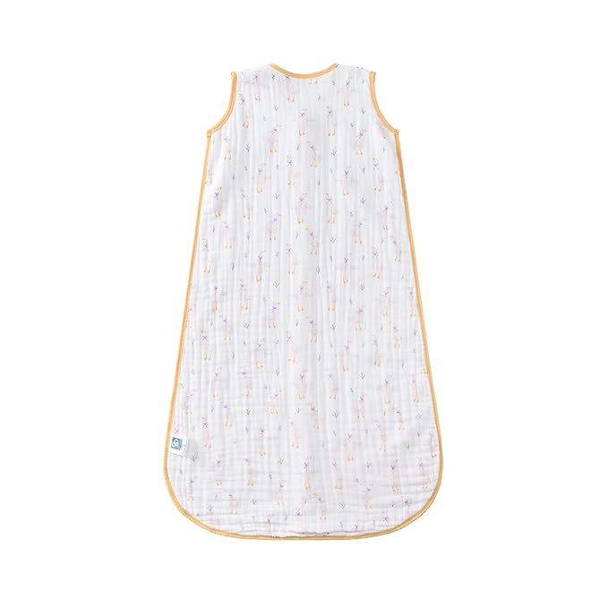 Baby Sleep Sack 2-4 T Baby Wearable Blanket 100% Organic Cotton 0.5 TOG Toddler Sleep Sacks 2- Way Zipper Soft 4 Layers Muslin 2T 3T 4T Goose Yellow