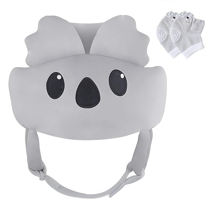 Baby Helmet for Crawling & Walking – Soft & Breathable Toddler Head Protection Cap with Adjustable Strap, Cute Koala Design, 360° Impact Shield, for Infants 8-18 Months