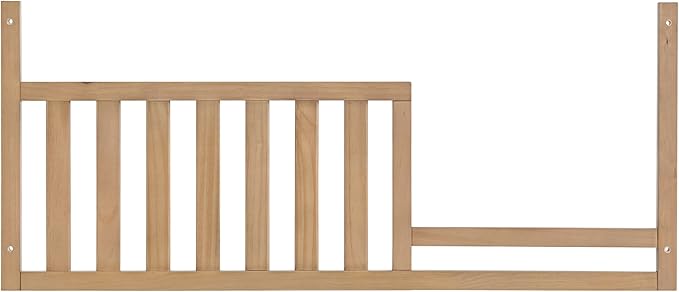 Toddler Bed Safety Guard Rail for Oxford Baby, Soho, Ozlo & Avalon Baby Convertible Cribs - Solid Wood Rail for Toddler Bed Conversion - Safety Rails for Children (Honey, Option 1)