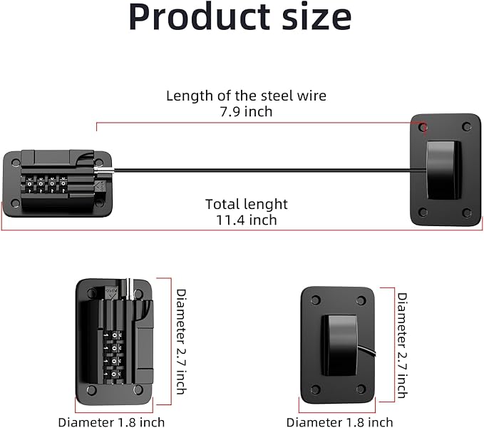 Fridge Lock Children refrigerator lock Fridge password lock can be easily installed without tools, and are suitable for refrigerators, dishwashers.