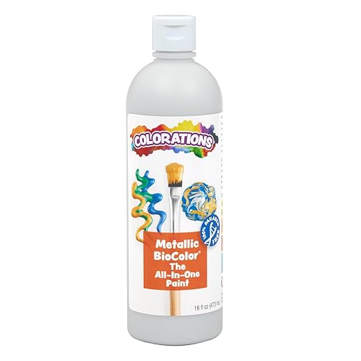 BioColor MBIOSI Metallic Silver Paint - 16 oz.