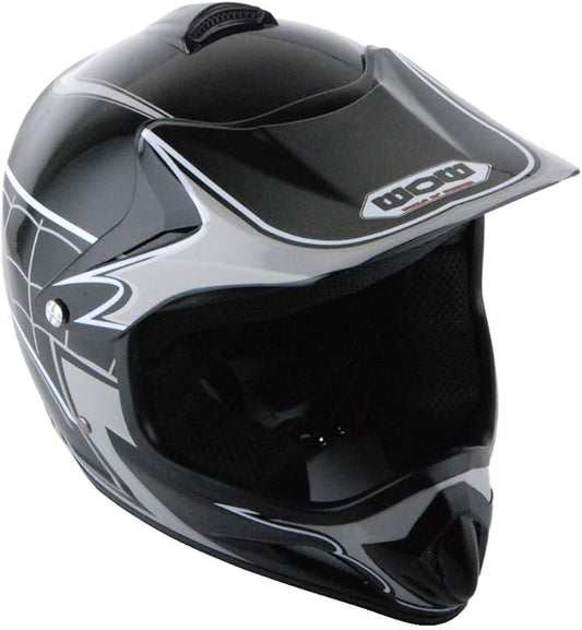 WOW Youth Kids Motocross BMX MX ATV Dirt Bike Dianosour Helmet Dragon + Goggles + Martian Youth Glove Bundle: HJOY MG Bundle