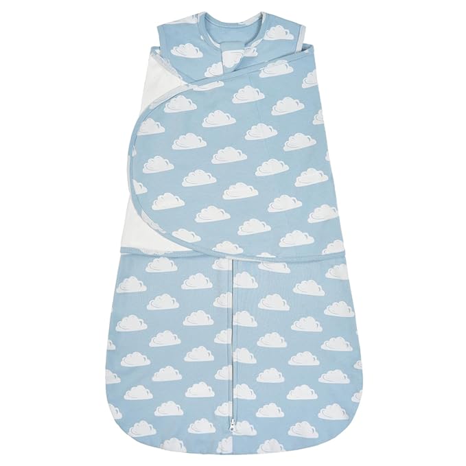 ZIGJOY Baby Swaddle Sleep Sack, 1.0 TOG Sleep Sack Swaddles for Newborns & infant 0-6 Months 100% Cotton Baby Wearable Blanket for Newborn Registry Essentials