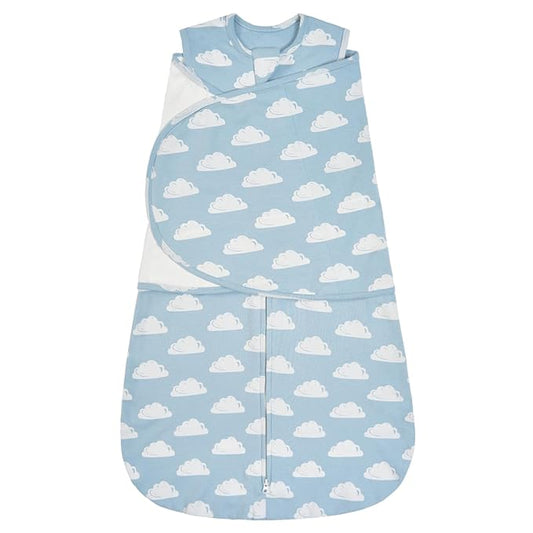 ZIGJOY Baby Swaddle Sleep Sack, 1.0 TOG Sleep Sack Swaddles for Newborns & infant 0-6 Months 100% Cotton Baby Wearable Blanket for Newborn Registry Essentials