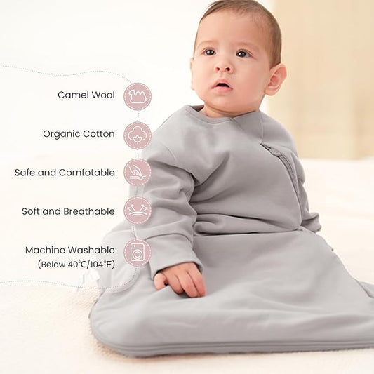 Unisex Sleeping Bag for Babies and Toddlers 1.0 Tog Sleep Sack 18-36 Months, Newborn Sleep Sack, Wearable Blanket Baby, One Piece Long Sleeves, Gifts for Baby