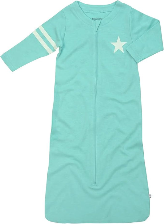Babysoy Long Sleeve Wearable Blanket Sleep Sack, Infant to Toddler Sleeping Bag, Choose from size 0-24 Months