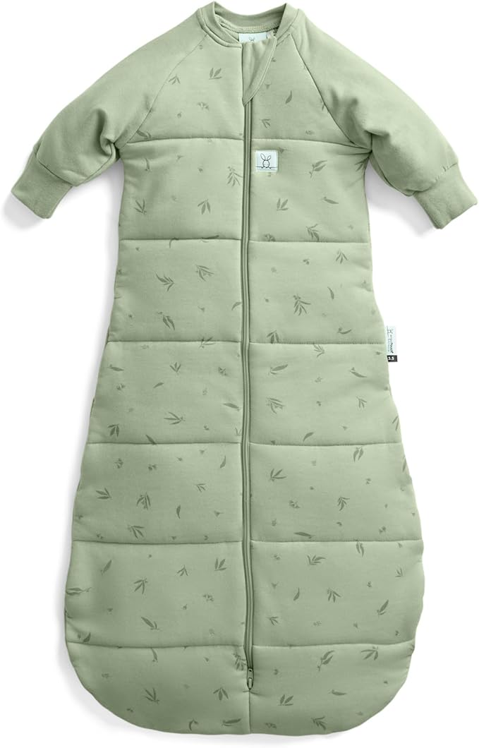 ergoPouch Jersey Sleeping Bag 3.5 TOG – Arms-Out Baby Sleep Sack, Ideal Transition from Swaddling, Slim Fit Keeps Baby Secure & Comfortable, Soft Breathable Fabric (3–12 Months, Willow)