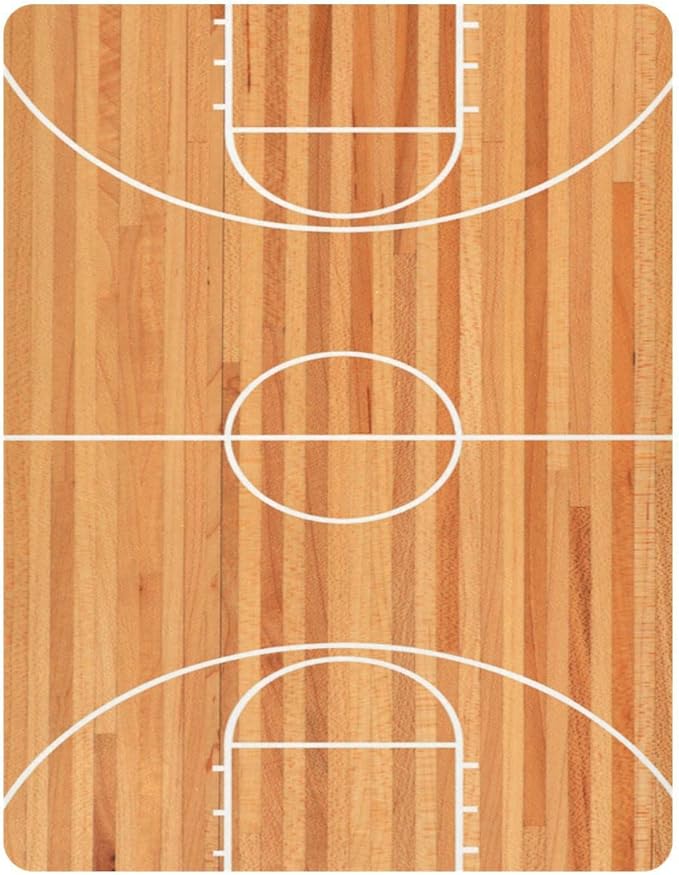 Fitted Crib Sheets for Boys Girls, Basketball Court Soft Breathable Mattress Cover for Standard Crib & Toddler Bed Mattress, 52 * 28 in.