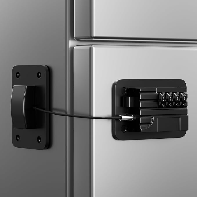 Fridge Lock Children refrigerator lock Fridge password lock can be easily installed without tools, and are suitable for refrigerators, dishwashers.