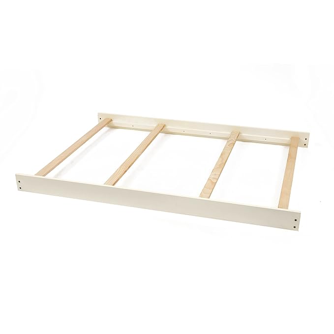 Full-Size Conversion Kit Bed Rails for Young America Convertible Cribs - Solid Wood Rail - Toddler and Adult Bed Rail for Full-Size Beds - Essential Nursery & Baby Furniture (French White)