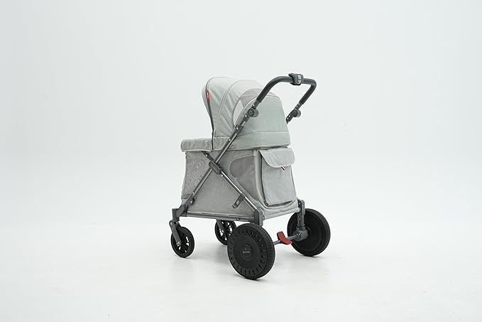 Familidoo Q1 E-Wagon – Lightweight, Foldable Stroller with Rain Cover, All-Terrain Wheels, 5-Point Harness, Compact for Travel & Storage