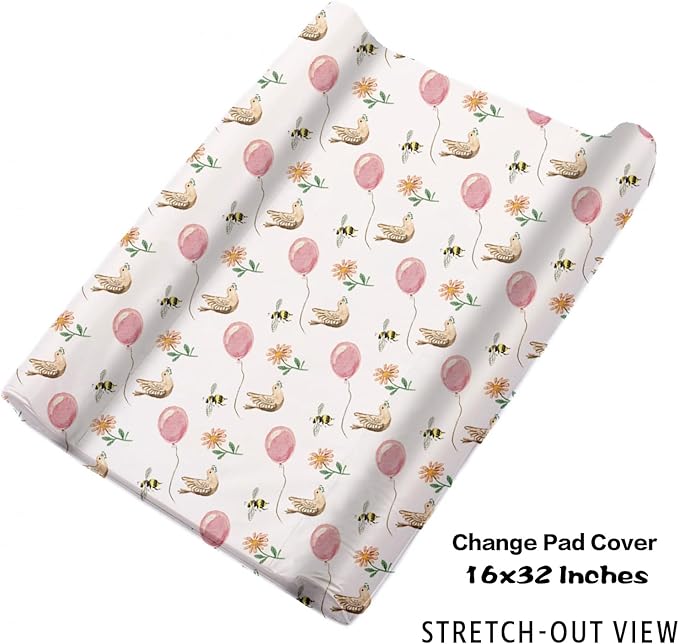 Custom Name Crib Bedding Set, Personalized Fox Baby Bedding 5-Piece Set with Soft Blanket Fitted Sheet Changing Pad Cover Rug and Wall Art, Cute Forest Animal Nursery Decor for Newborn Boys Girls