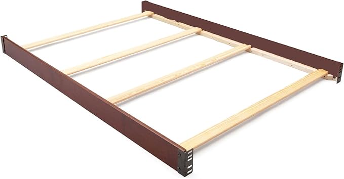 Full-Size Conversion Kit Bed Rails Compatible with Haven & New Haven Convertible Cribs by Delta Children - Solid Wood Rail #0050 - Toddler & Adult Bed Rail - Baby Furniture (Espresso Truffle - 208)