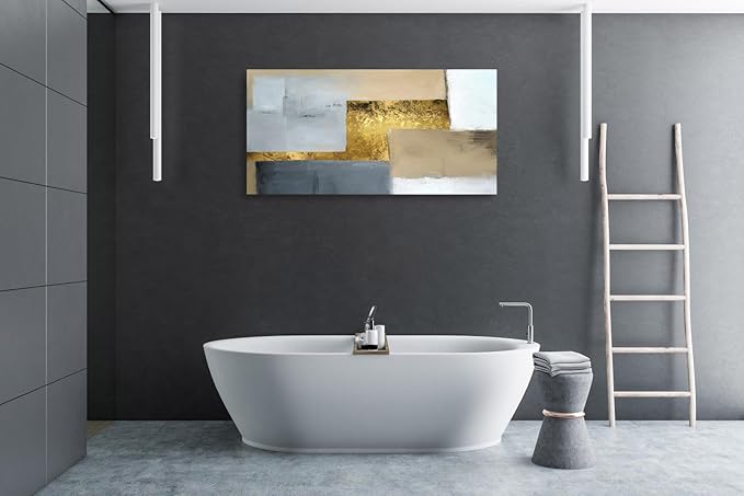 KUNHAAH Wall Art Canvas Painting Modern Simple Abstract Art 1 Piece HD Decorative Painting Picture Poster Print Framed and Stretched Ready to Hang for Living Room Bedroom Office Artwork