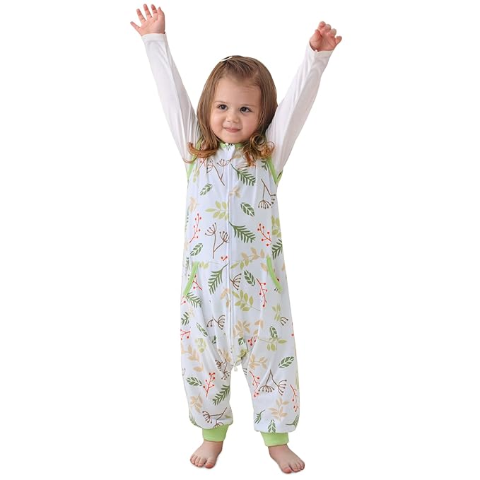 WONDAY Toddler Sleep Sack with Feet, 0.5 Tog Sleeping Sacks for Walking with Legs 12-18 Months 2T