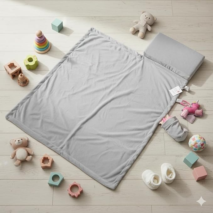 Multipurpose Baby Blanket for Newborns to Toddlers (0–5 Years) | Burp Cloth, Nursing Pillow, Mat, Travel Playmat & Stroller Blanket | Ultra-Soft, Machine Washable