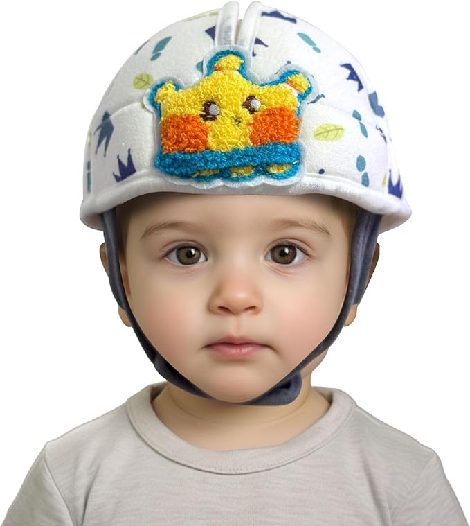 Baby Helmet for Crawing Walking,Soft Infant Safety Helmet,Baby Helmet 1-2 Years for Anti-Fall Head Protector,Adjustable, Breathable