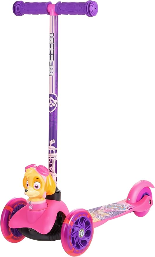 3D Kick Scooter for Kids, Self-Balancing 3 Wheeled Light Up Scooter with Extra Wide Anti-Slip Deck, Rear Brake, Lean to Steer, Lightweight Design, for Kids 3 and up, 75 LB Limit