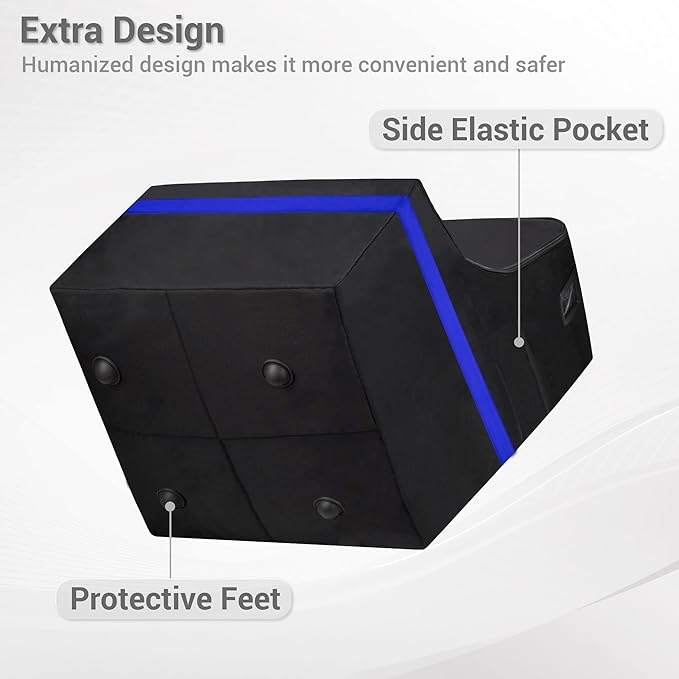 ProFaster Car Seat Travel Bag - Padded, Comfortable, Durable, Roomy Gate Check Carseat Cover Backpack Fits 3-in-1，Convertible, Booster & Infant Car Seats for Airplane, Airport, Blue