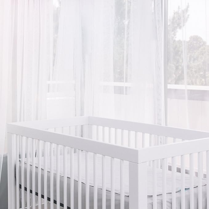 QuickZip Crib Extra Zip-On Sheet (SecureFit Wraparound Base Not Included) - Faster, Safer, Easier Baby Crib Sheets - Dusty Blue 100% Cotton - Fits All Standard Crib Mattresses
