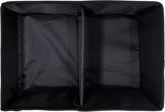 Ldex Car Seat Organizer for Back Seat Front Seat Between Seats,Car Storage Organizer for Kids with Multi- Pockets，Collapsible,cup Holders, Removable Dividers(Black)