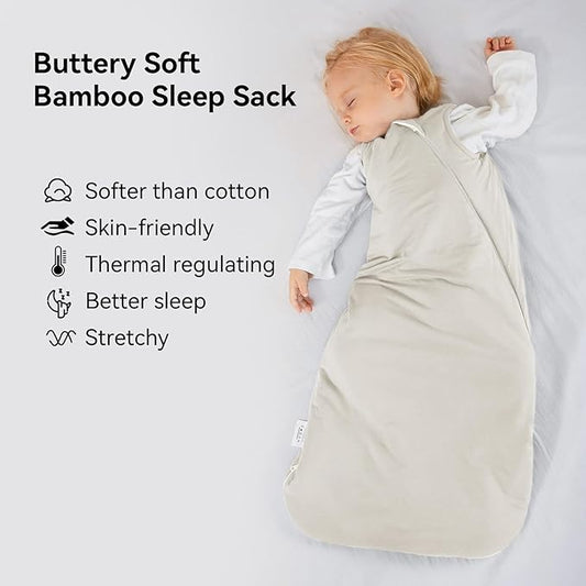 Rayon Made from Bamboo Sleep Sack 24-36 Months 1.0 Tog Ultra Soft Baby Wearable Blanket Toddler Sleep Sack 2t-3t for Babies Unisex 2-Way Zipper 3t Baby Sleeping Bag Extra Large Long XXL