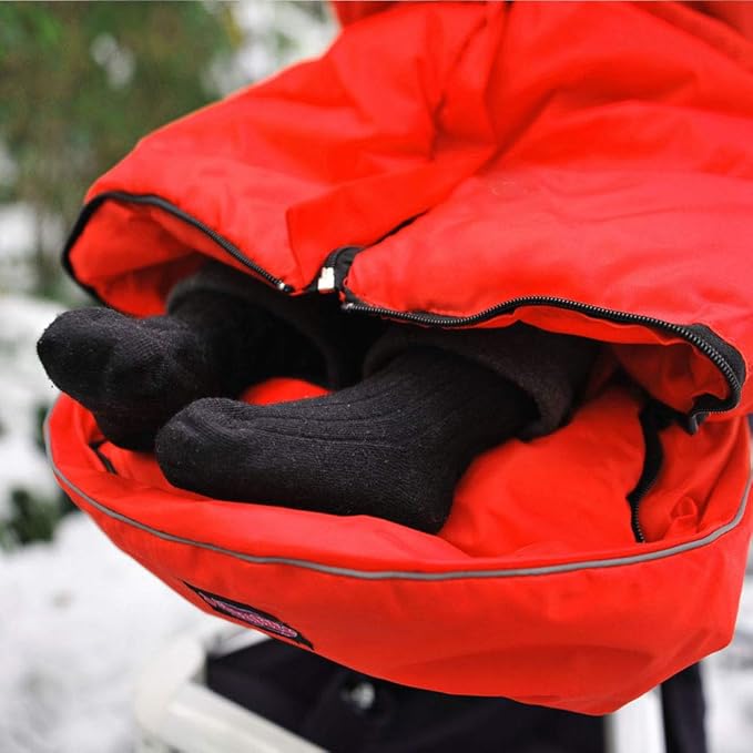 Waterproof Universal Stroller Bunting Bag, 3in1 Use Baby Sleeping Bag Adaptable for Most Strolllers, Central and Bottom Opens with Weather Strap to Aavoid Wind Go Between Zippers, Toddler 6-36M