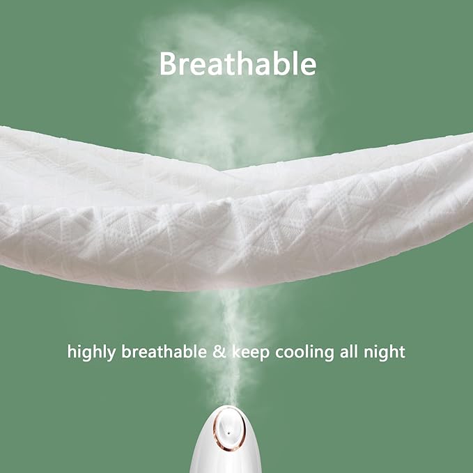 PremiumWaterproof Mattress Protector Twin XL Size, Breathable Bed Cover 3D Air Fabric Cooling Mattress Pad Cover Smooth Soft Noiseless Washable, 8''-21'' Deep Pocket (White)