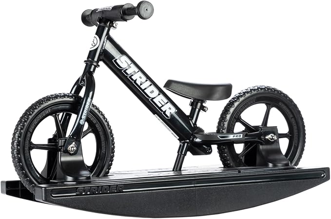 Strider 12” Pro Bike - Helps Teach Baby How to Ride a Balance Bicycle - for Kids 6 Months to 4 Years - Easy Assembly & Adjustments