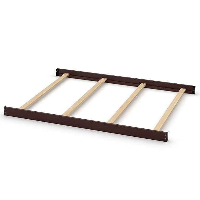 Full-Size Conversion Kit Bed Rails for Baby Cache Convertible Cribs - Solid Wood Rail - Toddler and Adult Bed Rail for Full-Size Beds - Essential Nursery & Baby Furniture (Charcoal Brown)