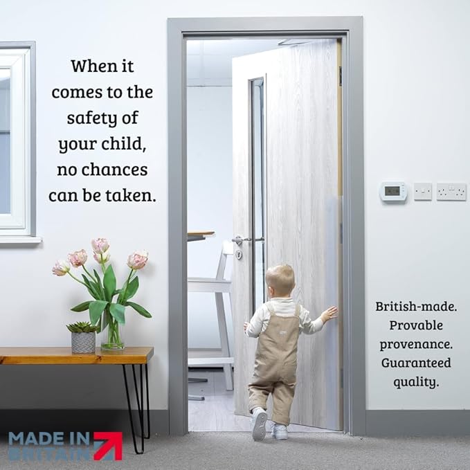 Cardea Child Safety Door Finger Pinch Guard Hinge Protectors Pack - Clear … (Single Pack)