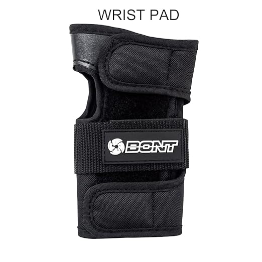 Bont Skates Kids Protective Pad Set with Knee, Elbow and Wrist Guards for Inline, Roller Skate (Black, S)
