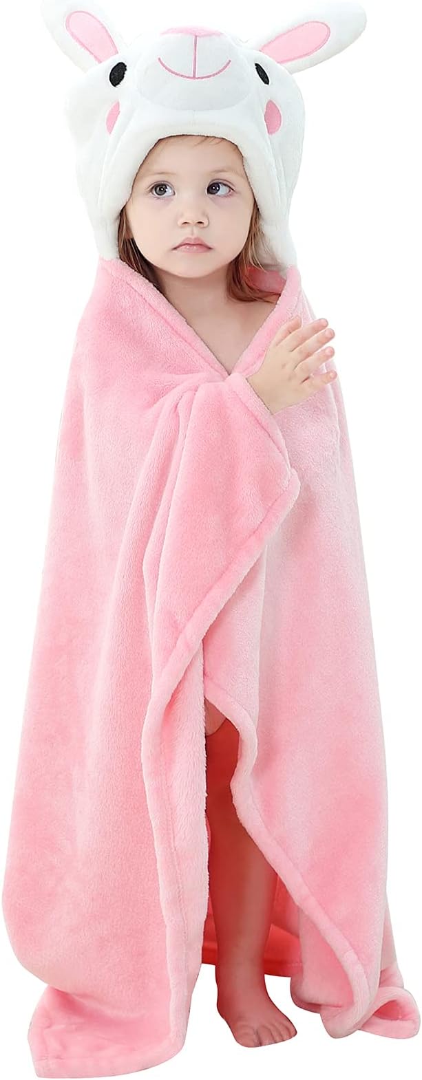 Wearable Blanket Hoodie for Kids Toddlers Hooded Towels Soft Cozy Wearable Throw Blanket Hoodie for Boys Girls