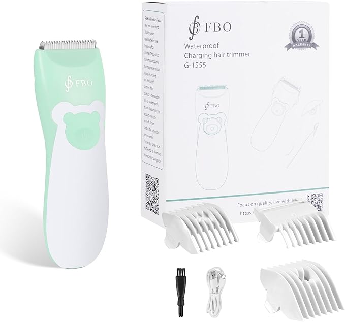 FBO bikini trimmer kit,body hair and beard trimmer,baby hair clipper,kids hair clipper,Multi-function trimmer,wet and dry,Super Quiet,cordless,rechargeable,ceramic blades,sharp,durable,smooth,painless