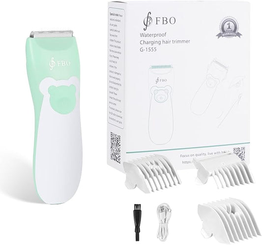 FBO bikini trimmer kit,body hair and beard trimmer,baby hair clipper,kids hair clipper,Multi-function trimmer,wet and dry,Super Quiet,cordless,rechargeable,ceramic blades,sharp,durable,smooth,painless
